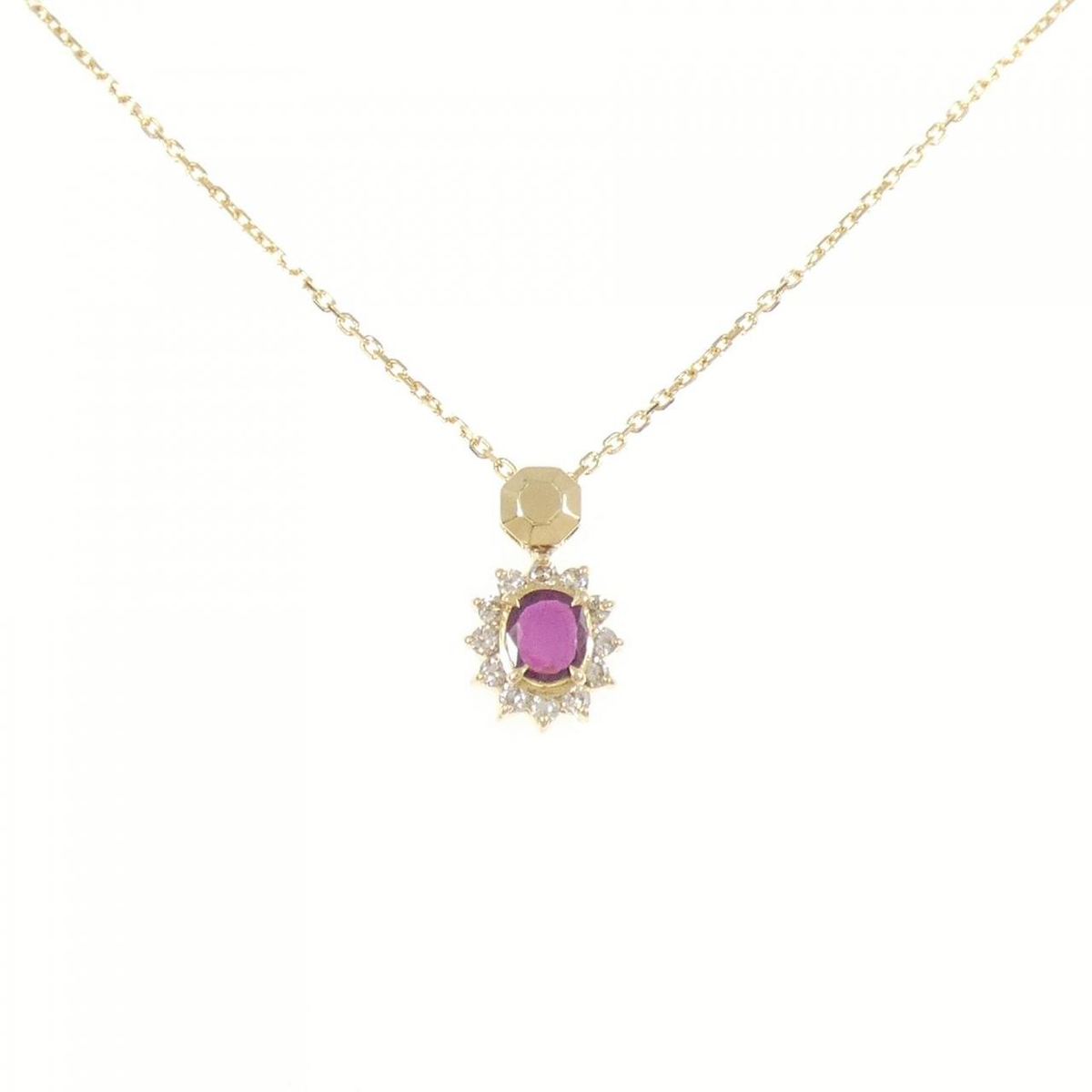 K18YG ルビー ネックレス 0.25CT | MOLTS
