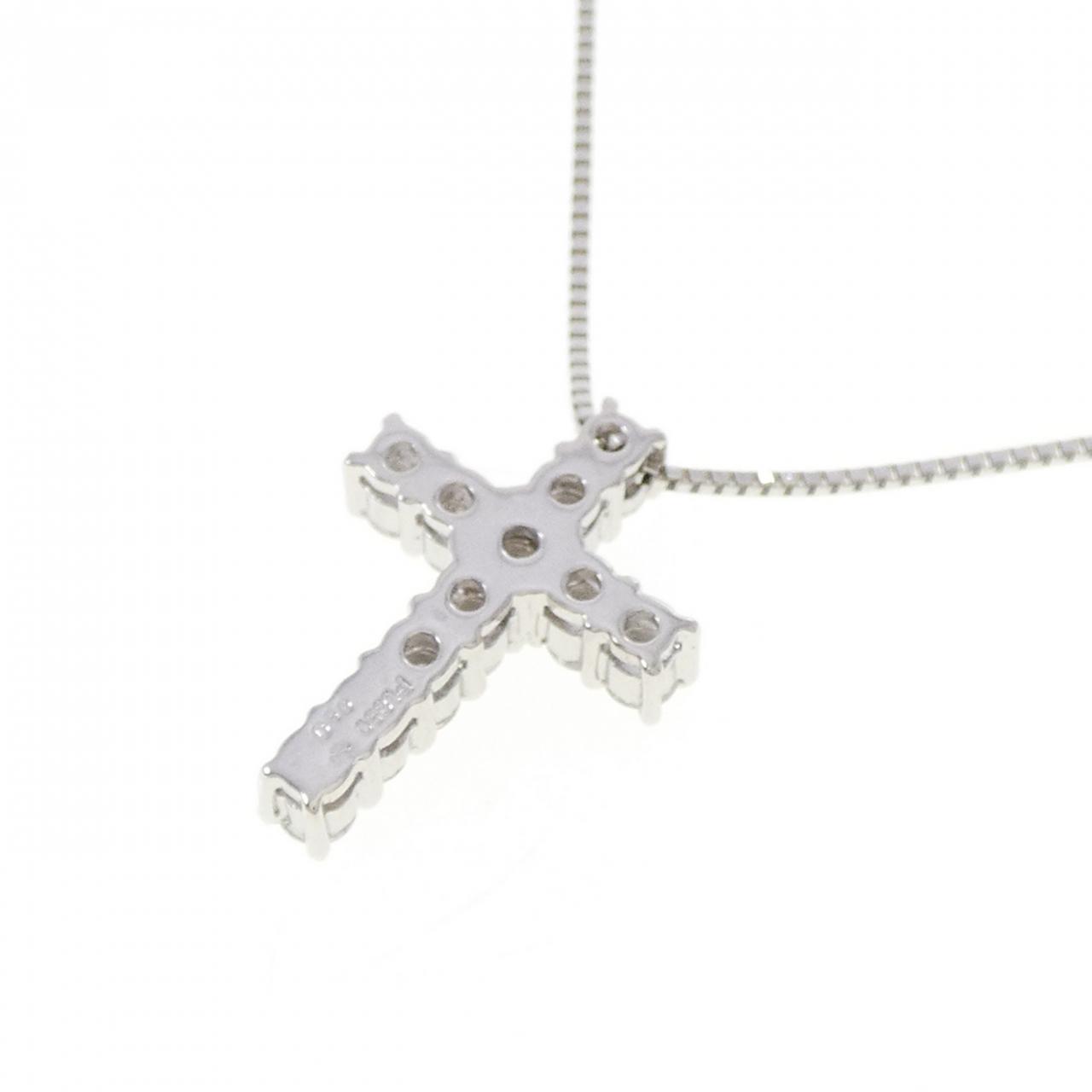 PT850 クロス ダイヤモンド ネックレス 0.50CT - Used A (270-004-340 
