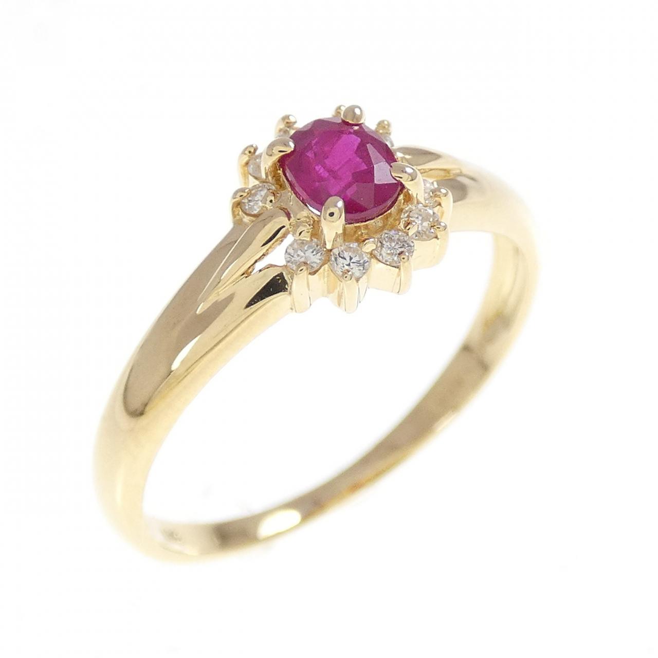 K18YG ルビー リング 0.28CT - Used B (260-008-270-8757) | MOLTS