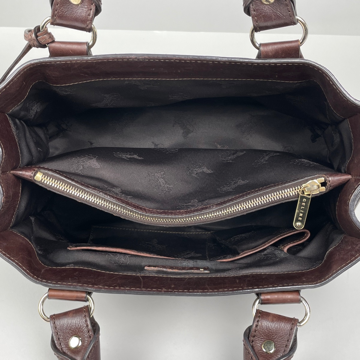 セリーヌ CELINE ハンドバッグ ブギーバッグ レザー ブラウン