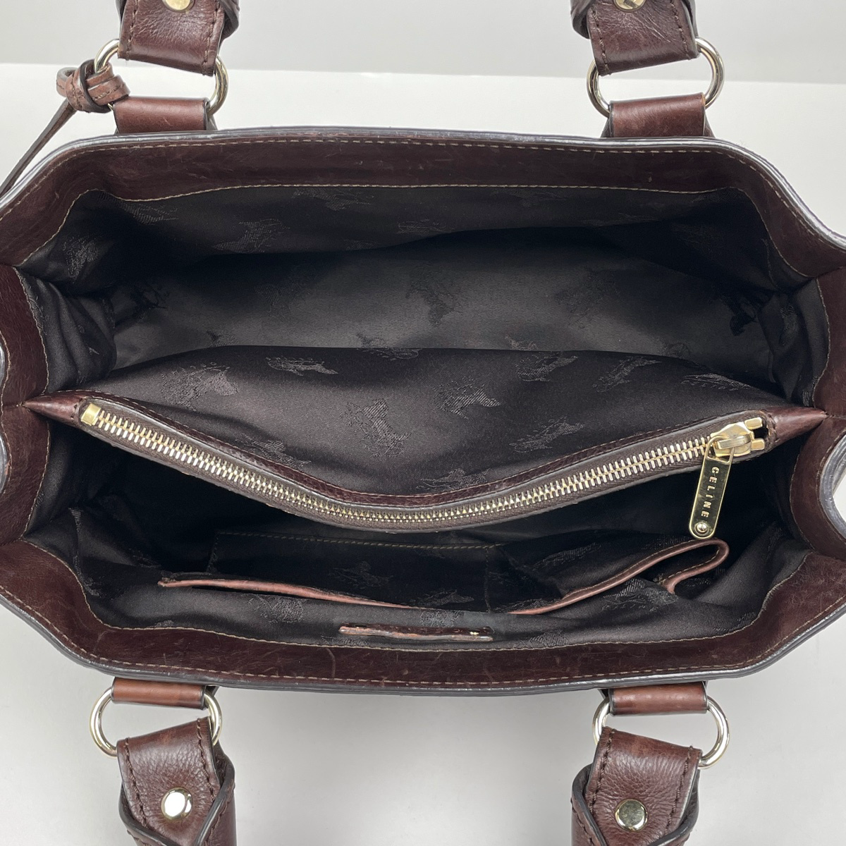 セリーヌ CELINE ハンドバッグ ブギーバッグ レザー ブラウン
