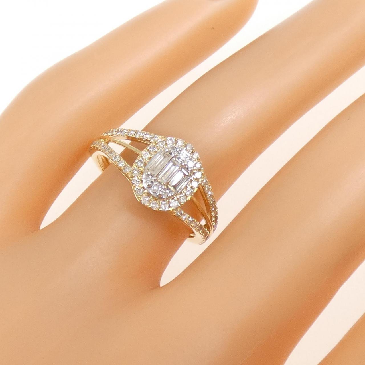 K18YG/K18WG ダイヤモンド リング 0.55CT - Used A (230-000-664-3910 