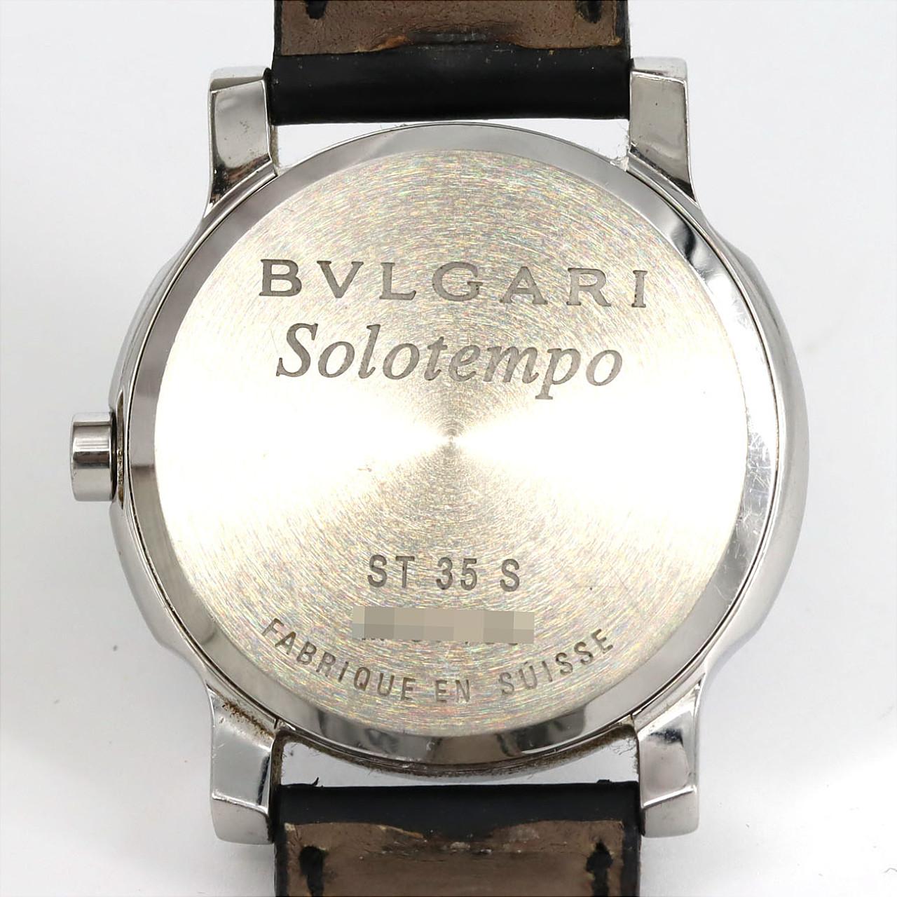 ブルガリ BVLGARI ソロテンポ ST35S ホワイト SS ユニセックス 腕時計 ソロテンポ | ST35S | ステンレス | 中古A品| ボーイズ│ブルガリ