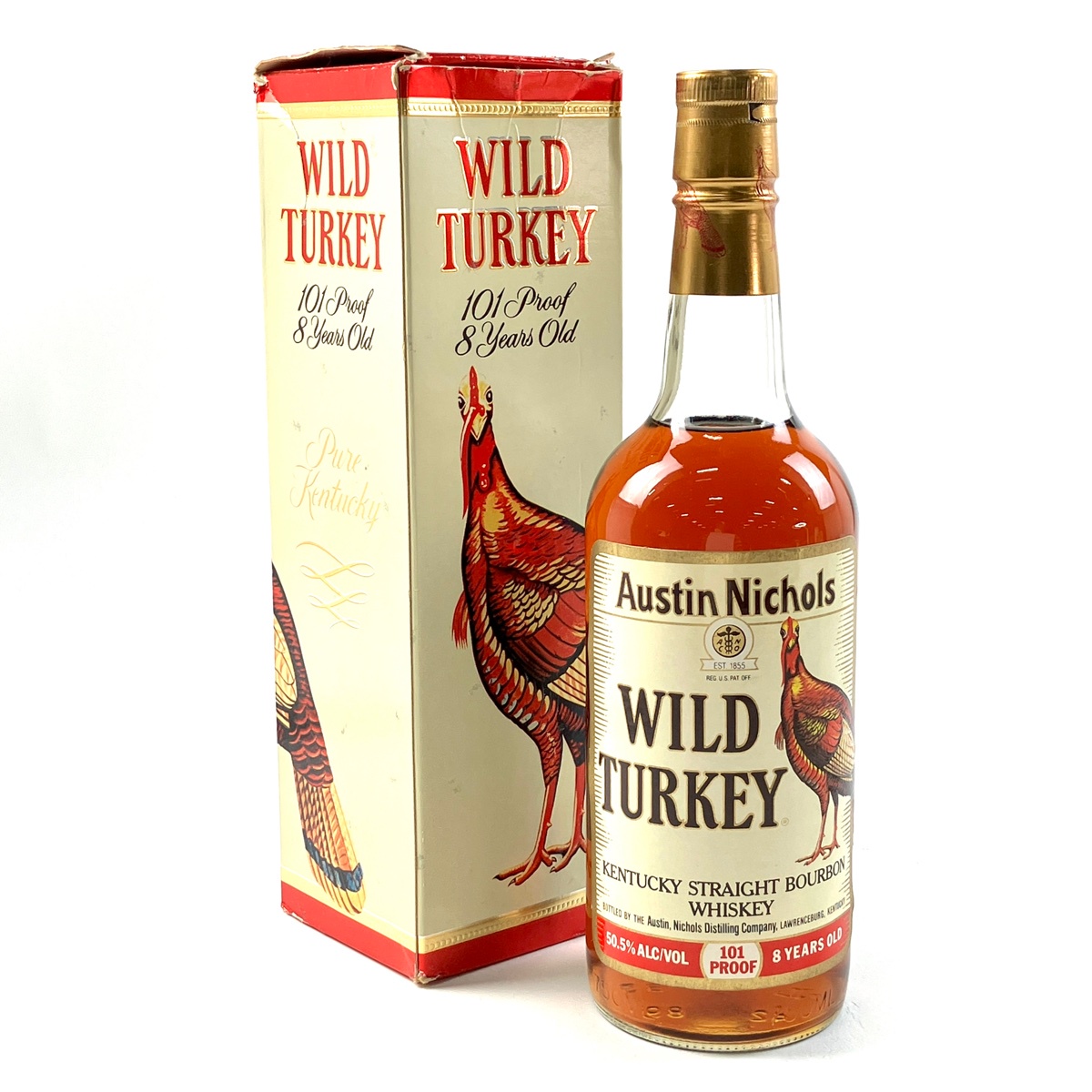 ワイルドターキー WILD TURKEY 8年 旧旧ラベル 750ml アメリカン