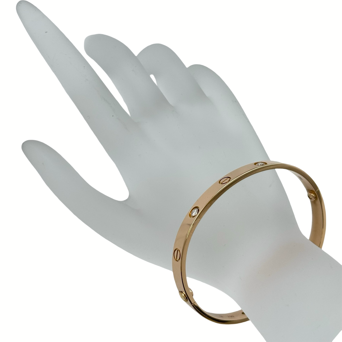 カルティエ Cartier ラブブレス4Pダイヤ ブレスレット - Used A