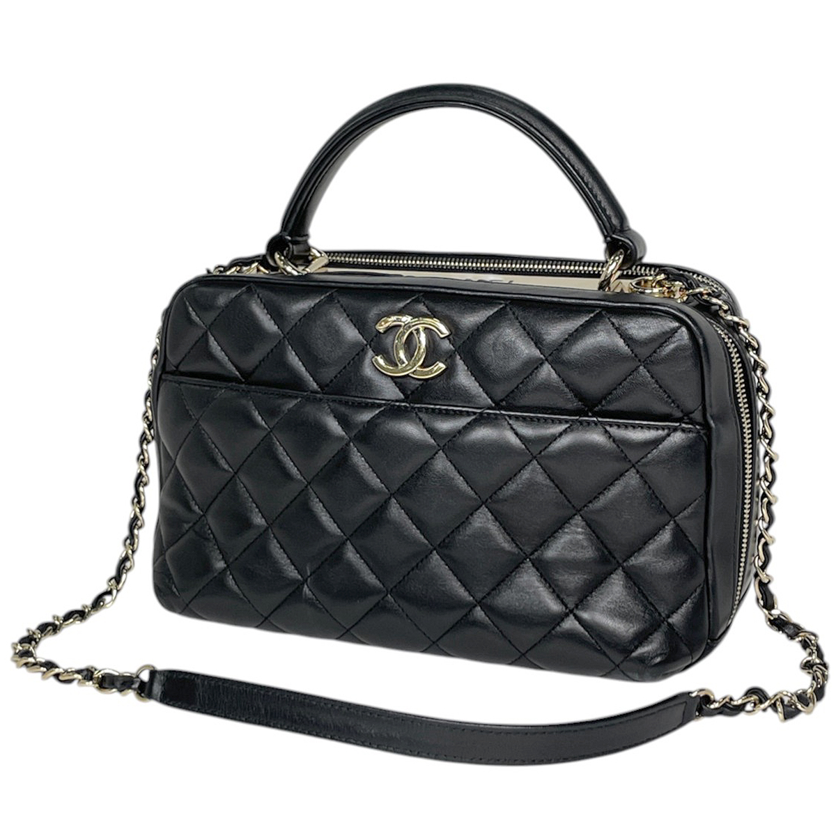 シャネル CHANEL ハンドバッグ ココマーク ボウリングバッグ 2WAY