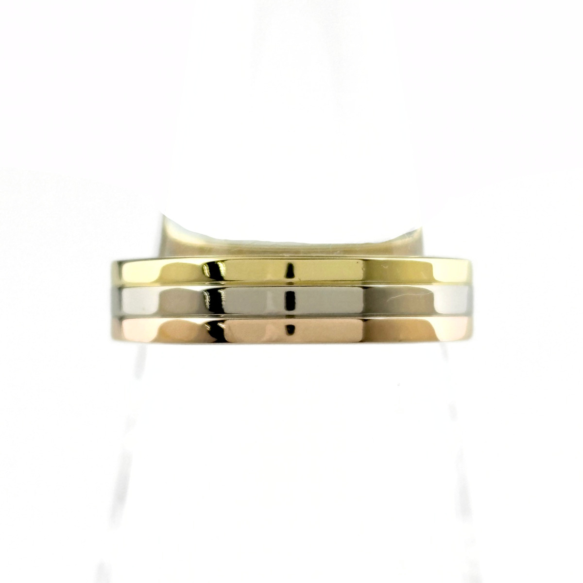 カルティエ CARTIER スリーカラー リング YG イエローゴールド PG 
