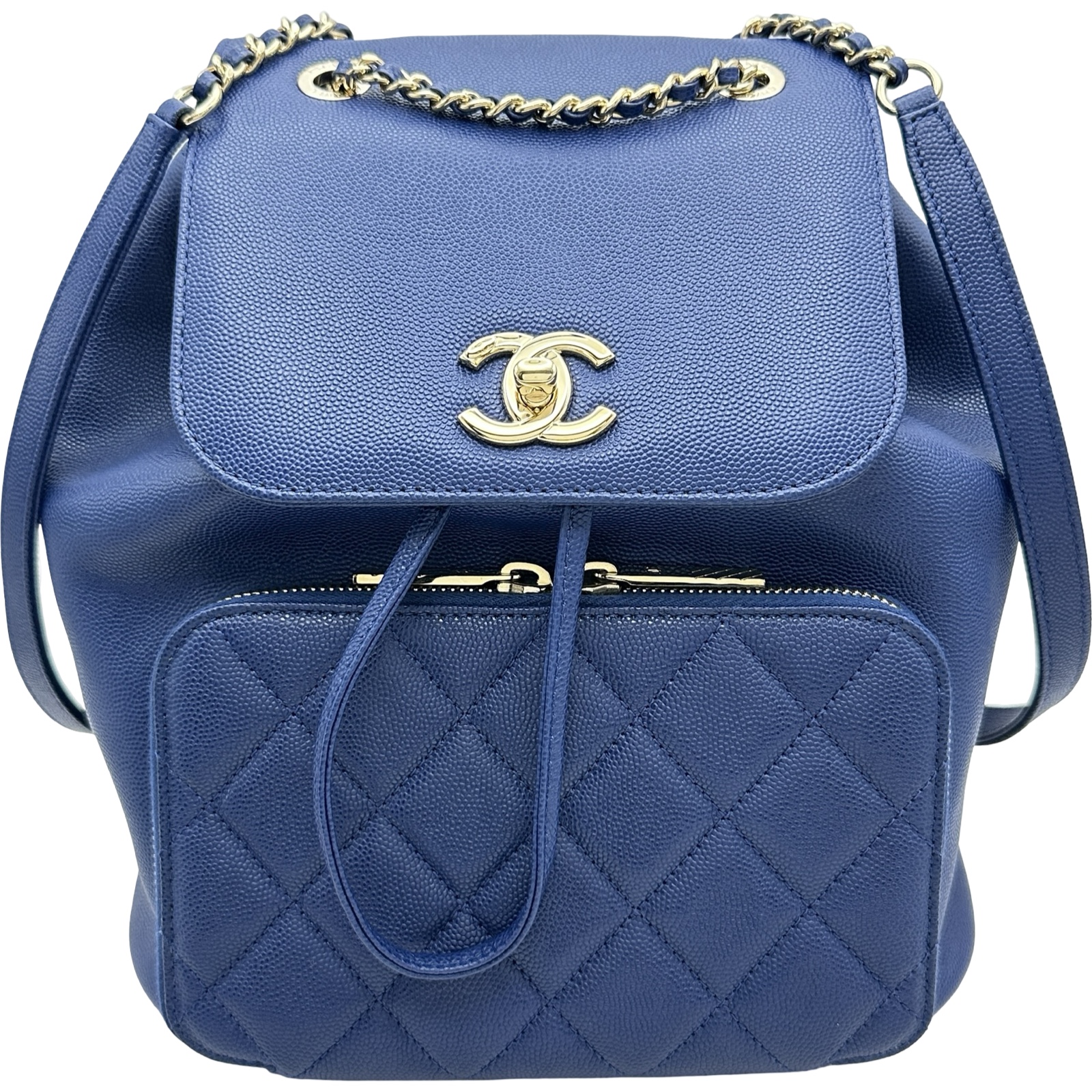 シャネル マトラッセ   リュック・デイパック ネイビー CHANEL - シャネル マトラッセ リュック・デイパック ネイビーの通販