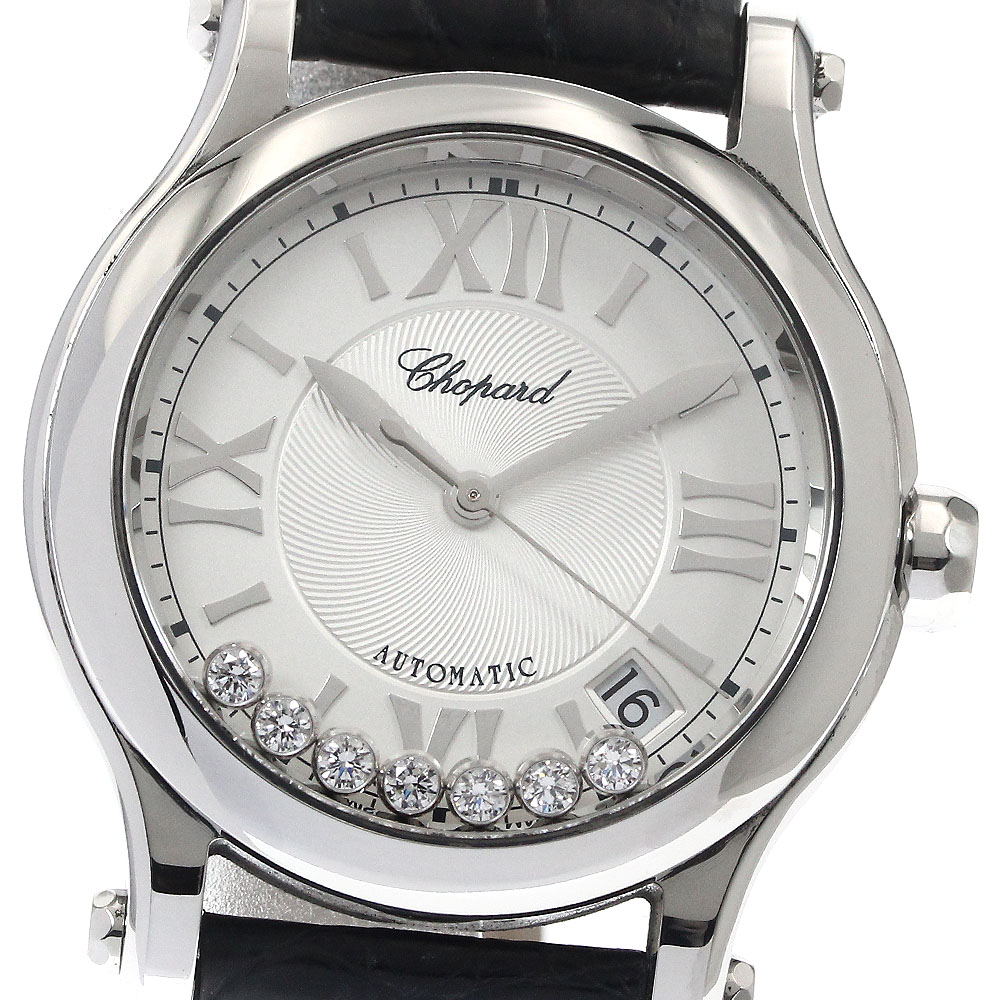 ショパール Chopard 27/7777 ビーハッピー 3Pダイヤ デイト クォーツ