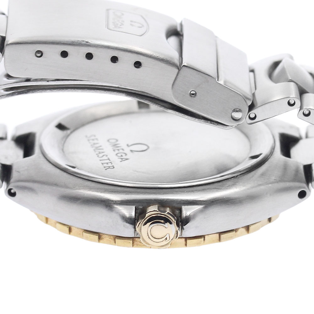 オメガ OMEGA シーマスター200 デイト YGベゼル クォーツ メンズ