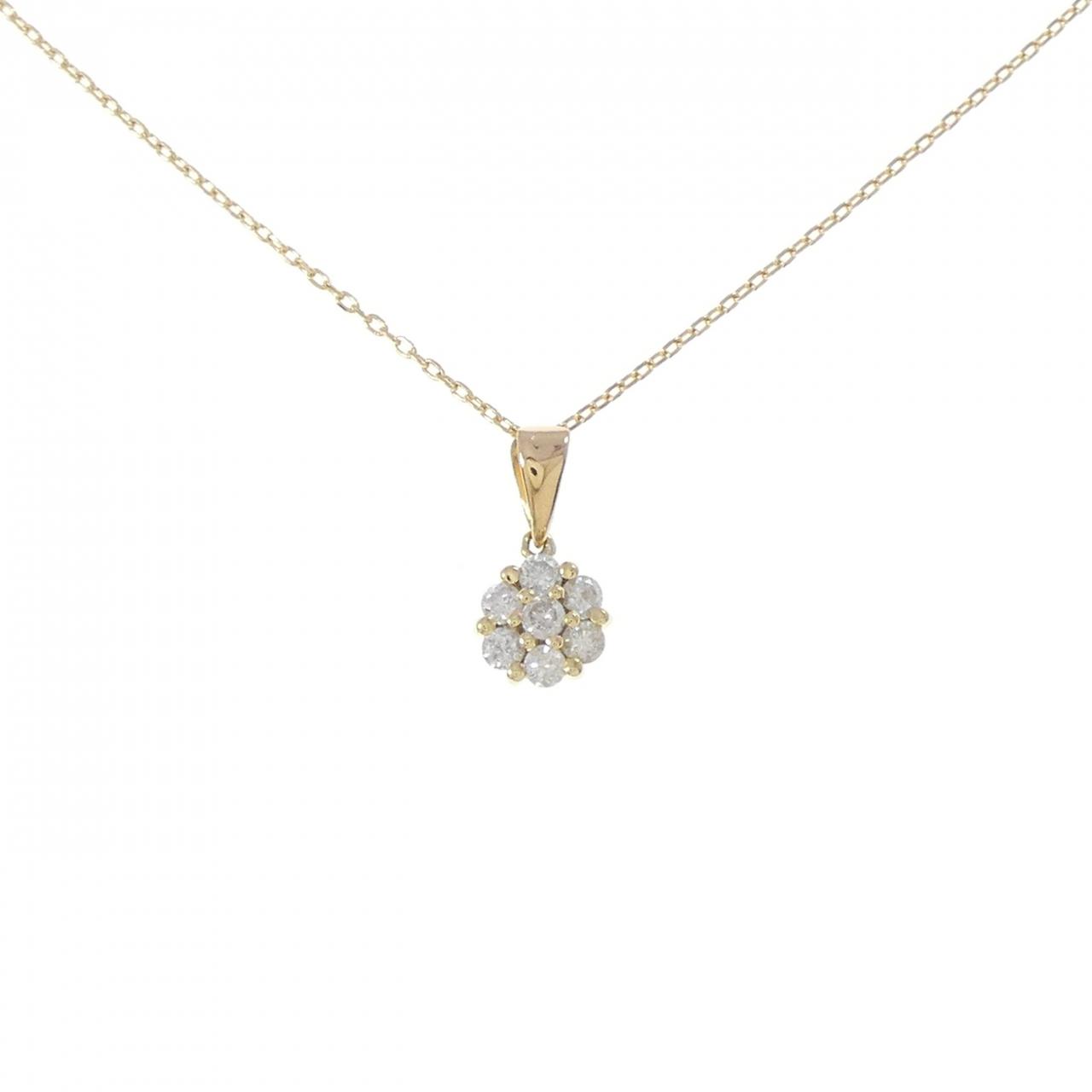 K18YG ダイヤモンド ネックレス 0.15CT | MOLTS
