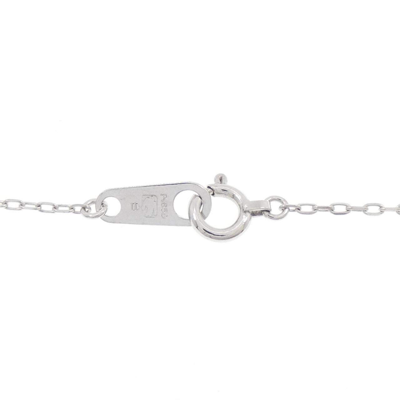 K18WG/PT850 ルビー ネックレス | MOLTS