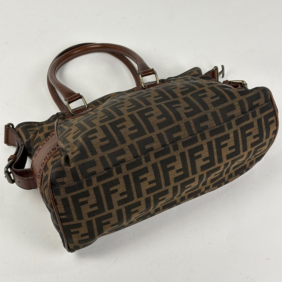 フェンディ FENDI エトニコ トートバッグ ズッカ柄 ハンドバッグ
