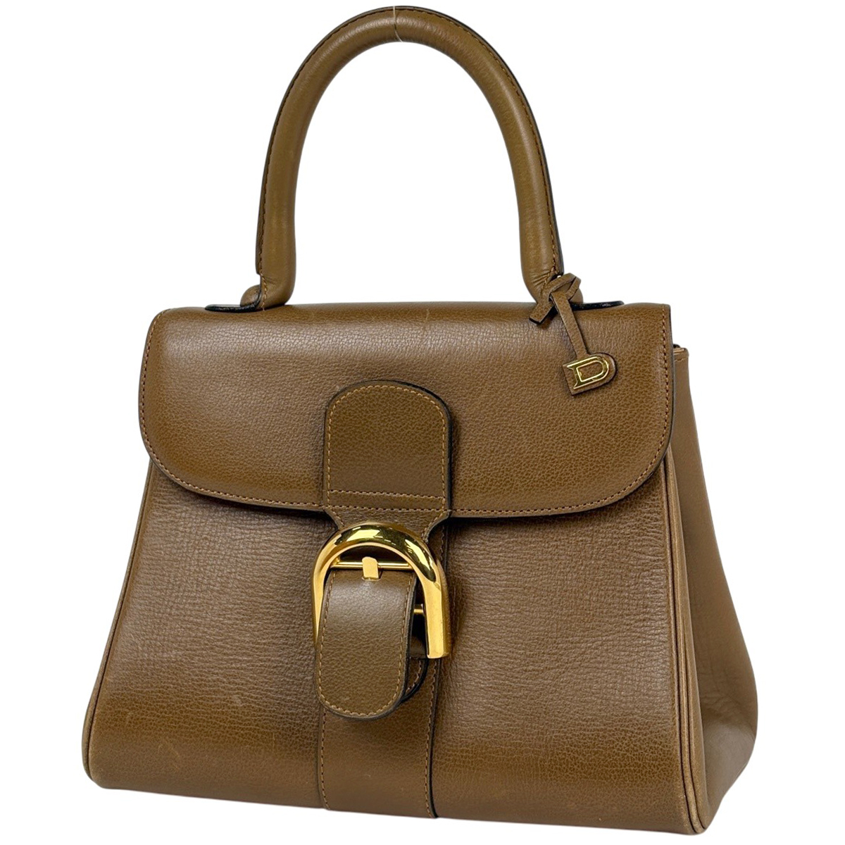 デルヴォー DELVAUX ブリヨンPM ハンドバッグ レザー ブラウン