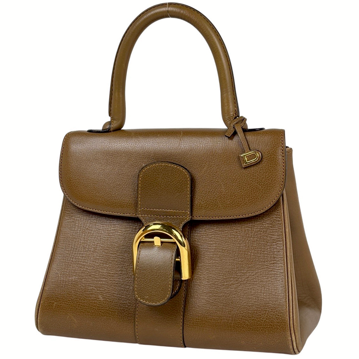 デルヴォー DELVAUX ブリヨンPM ハンドバッグ レザー ブラウン