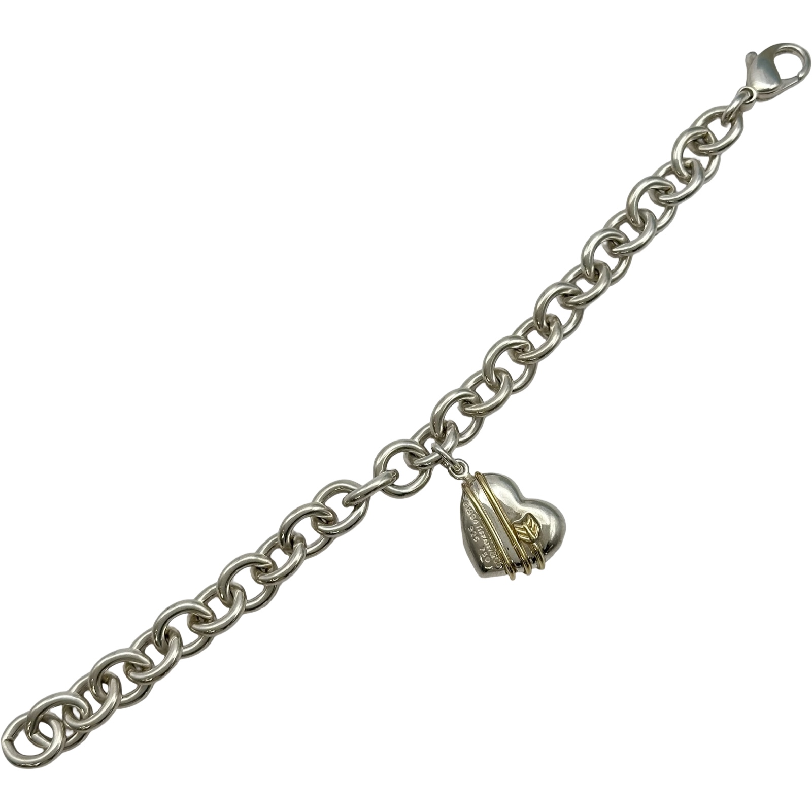 ティファニー TIFFANY＆CO ハートアンドアローコンビブレスレット 