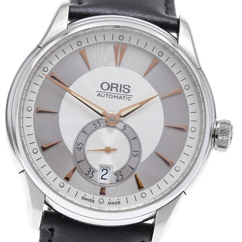 オリス ORIS 01 733 7730 4153-07 アクイス デイト レリーフ 自動巻き