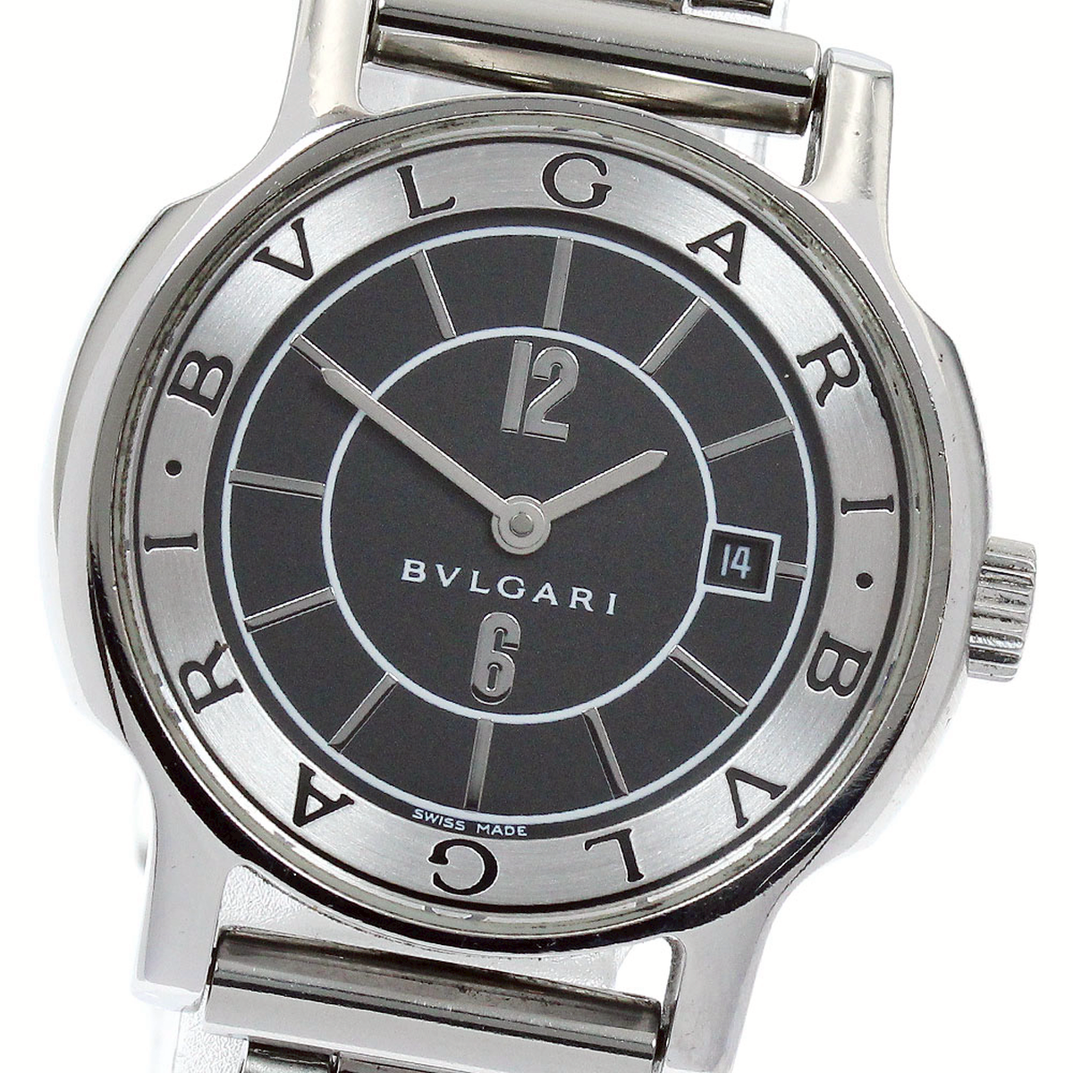 ブルガリ BVLGARI ST29S ソロテンポ デイト クォーツ レディース