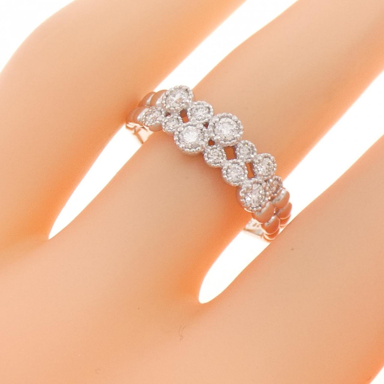 K18ホワイトゴールド ダイヤモンド リング ( 0.32ct ) 【公式通販】