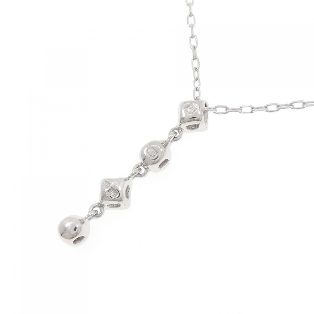 K18WG/PT850 ルビー ネックレス | MOLTS