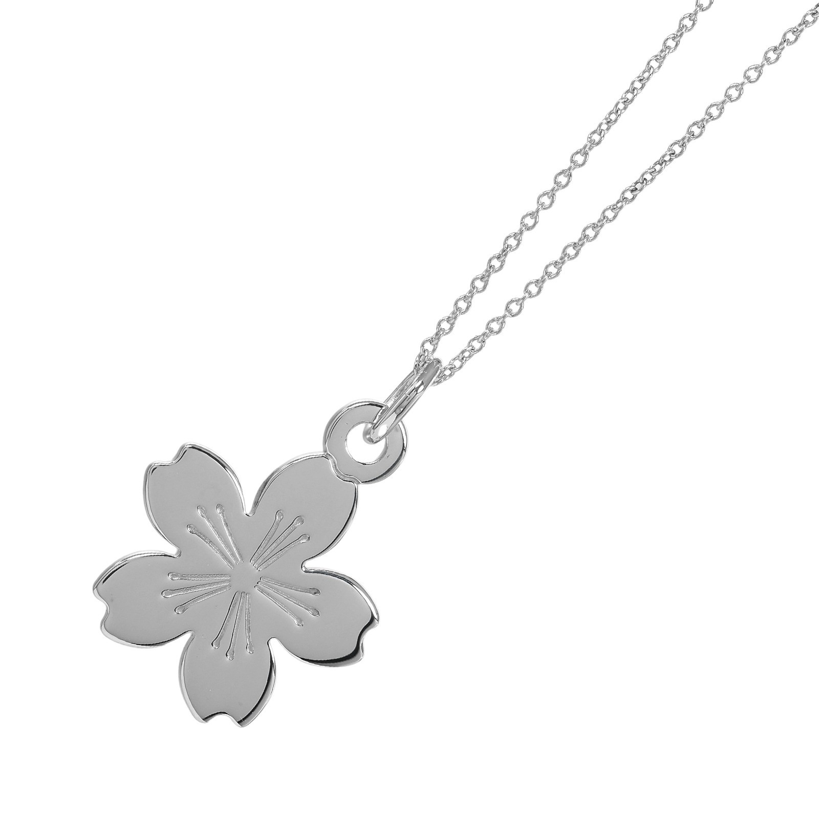 ティファニー 桜の花 ネックレス GO WOMEN 2015 ティファニー TIFFANY&Co. GO WOMEN 2015 ネックレス 桜モチーフ 約4.3