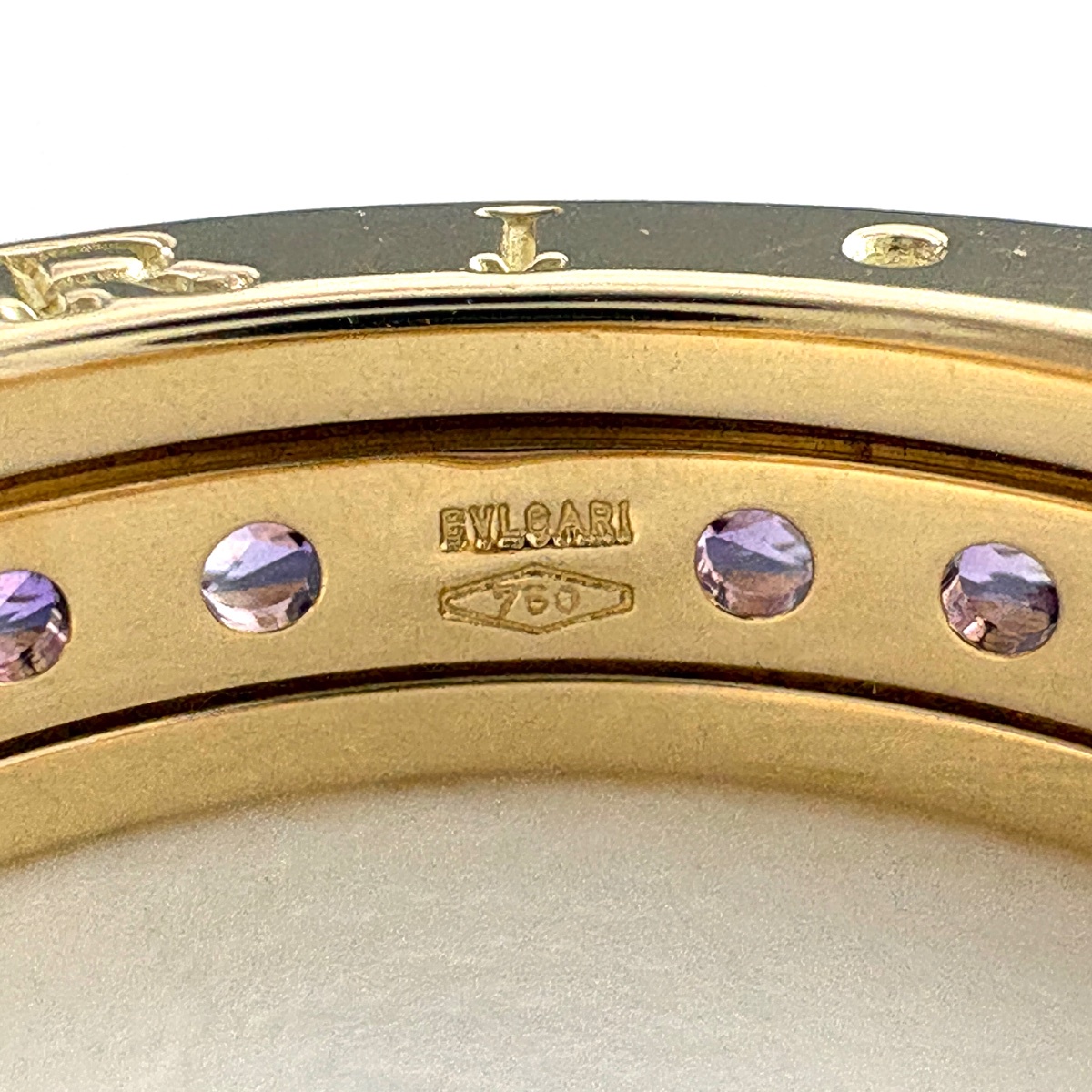 ブルガリ BVLGARI ビーゼロワン リング YG イエローゴールド 指輪 B 