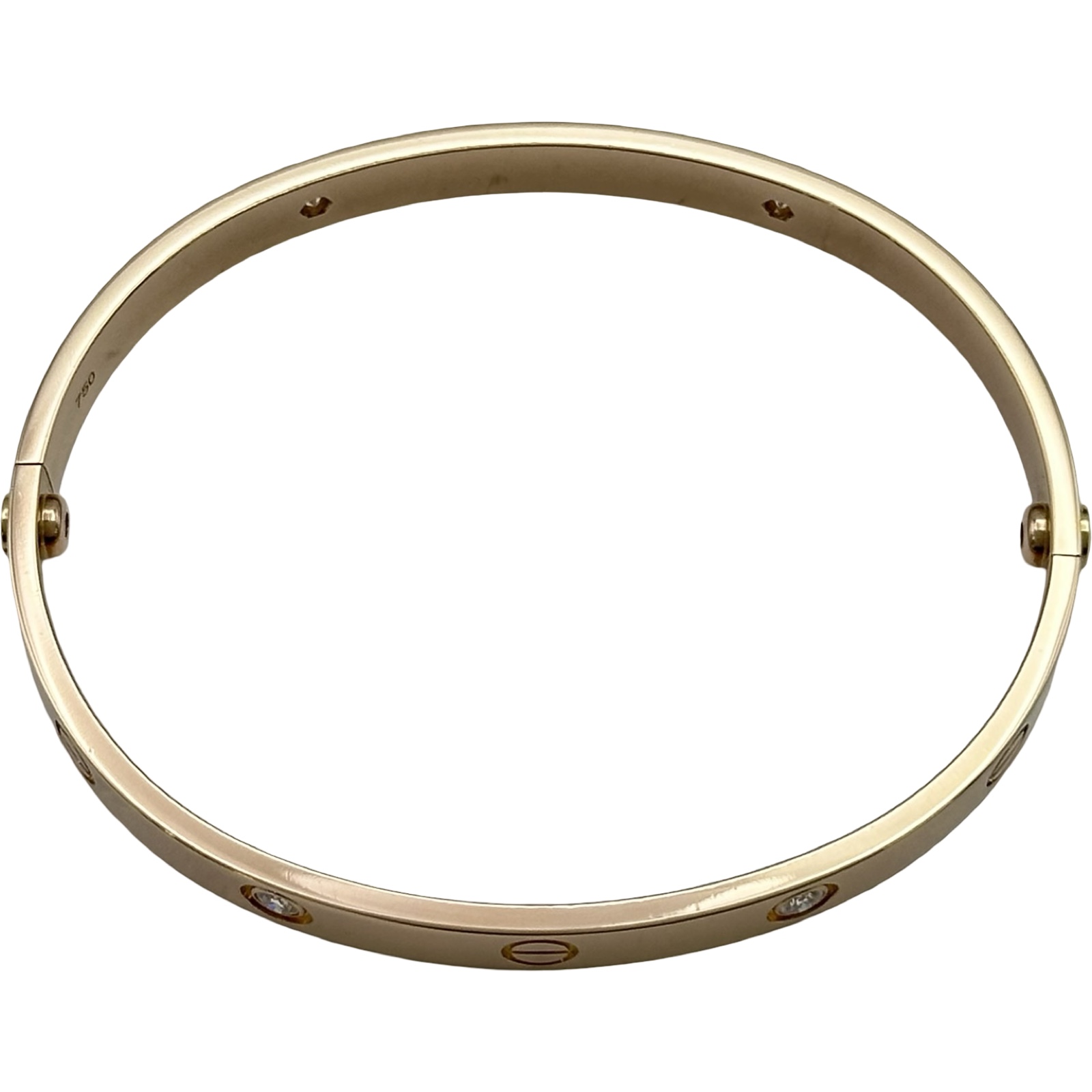 カルティエ Cartier ラブブレス4Pダイヤ ブレスレット - Used A