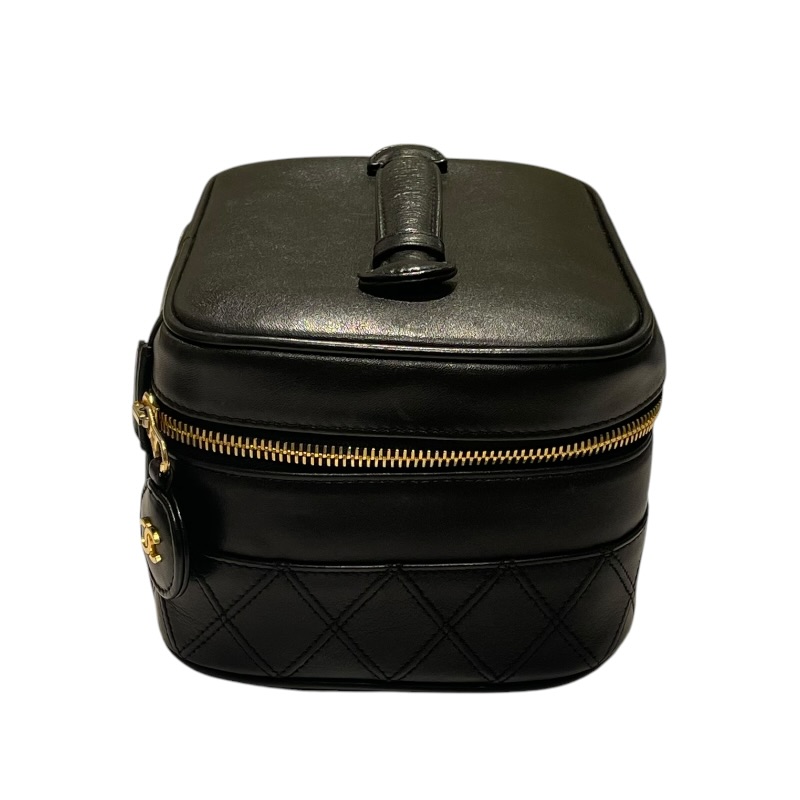 【SALE】 CHANEL　シャネル　バニティバッグ ラムスキン ビコローレ 黒 シャネル CHANEL ビコローレ バニティバッグ A01618 ハンドバッグ
