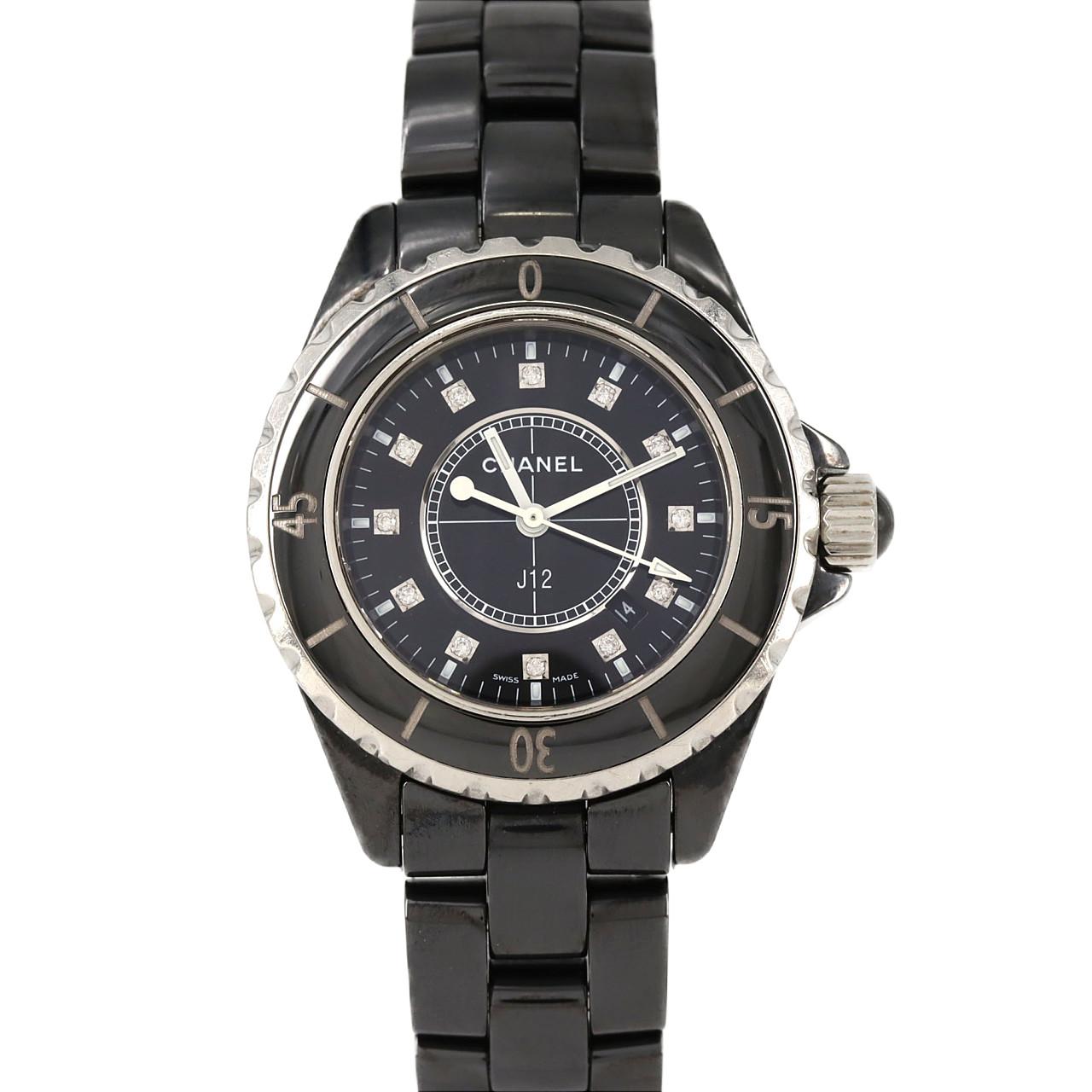 シャネル CHANEL H2569 J12 8Pダイヤモンド クォーツ レディース