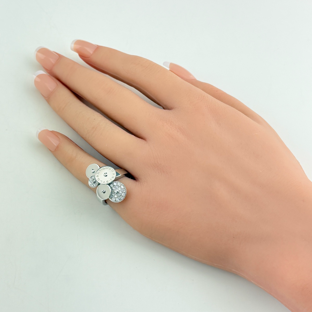 ブルガリ BVLGARI チクラディ リング 指輪 メレダイヤ リング 12.5号