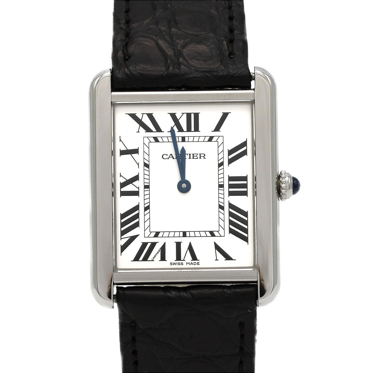 カルティエ CARTIER パンテール LM ラウンド 2ロウ デイト クォーツ