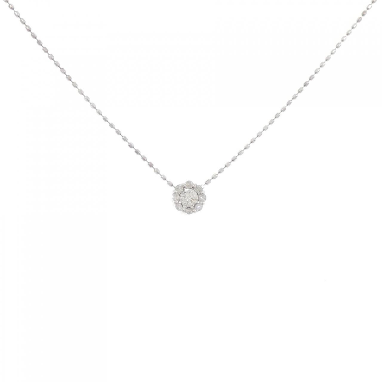 お値下げ K18WG 2連0.15ct 0.07ctダイヤモンドネックレス お値下げ K18WG 2連0.15ct 0.07ctダイヤモンドネックレス