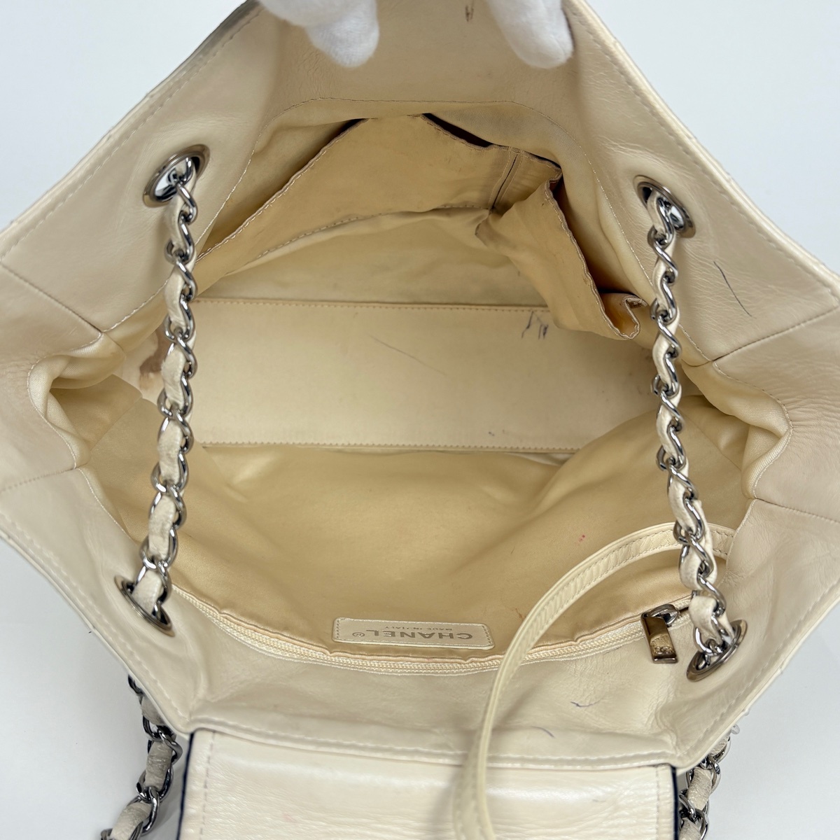 シャネル CHANEL イーストウエスト 2.55 トートバッグ 2WAY チェーン 