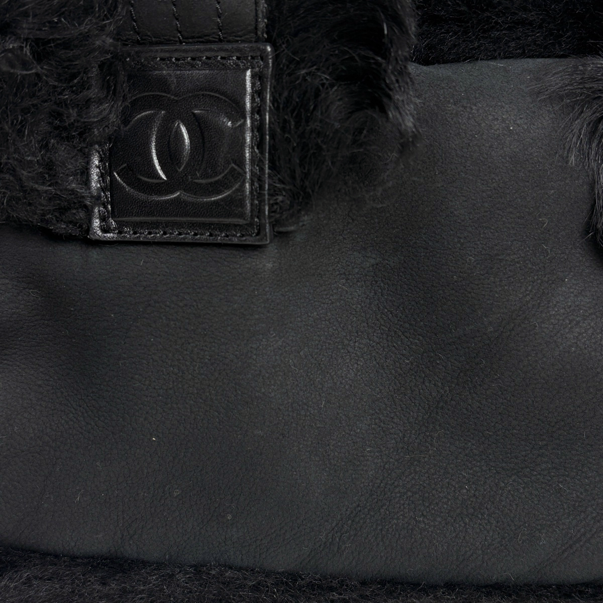 シャネル CHANEL ココマーク ハンドバッグ トートバッグ ムートン