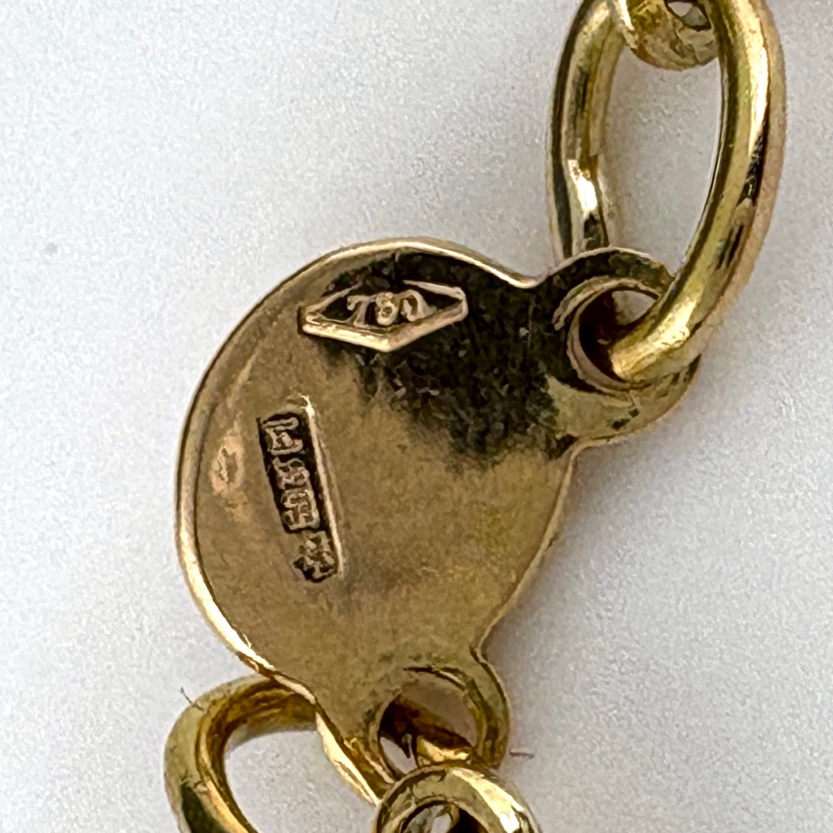 グッチ GUCCI デザインブレスレット YG イエローゴールド 腕輪