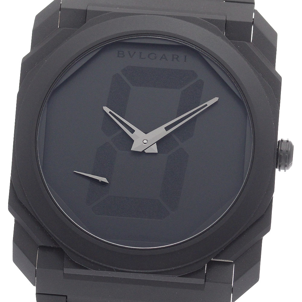 ブルガリ BVLGARI AL38TA アルミニウム デイト 自動巻き メンズ 良品