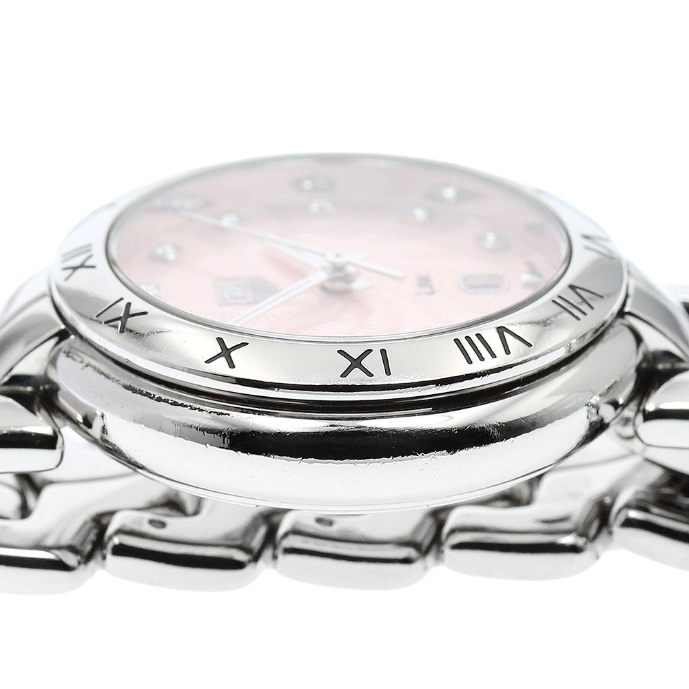 電池交換済 TAG Heuer タグホイヤー リンク WAT1416 デイト 100m防水 シルバー ギョーシェ SS ステンレス レディース クォーツ【6ヶ月保証】【腕時計】【中古】 10757692_1.jpg
