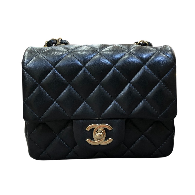 シャネル CHANEL チョコバー ミニ ボストンバッグ ハンドバッグ