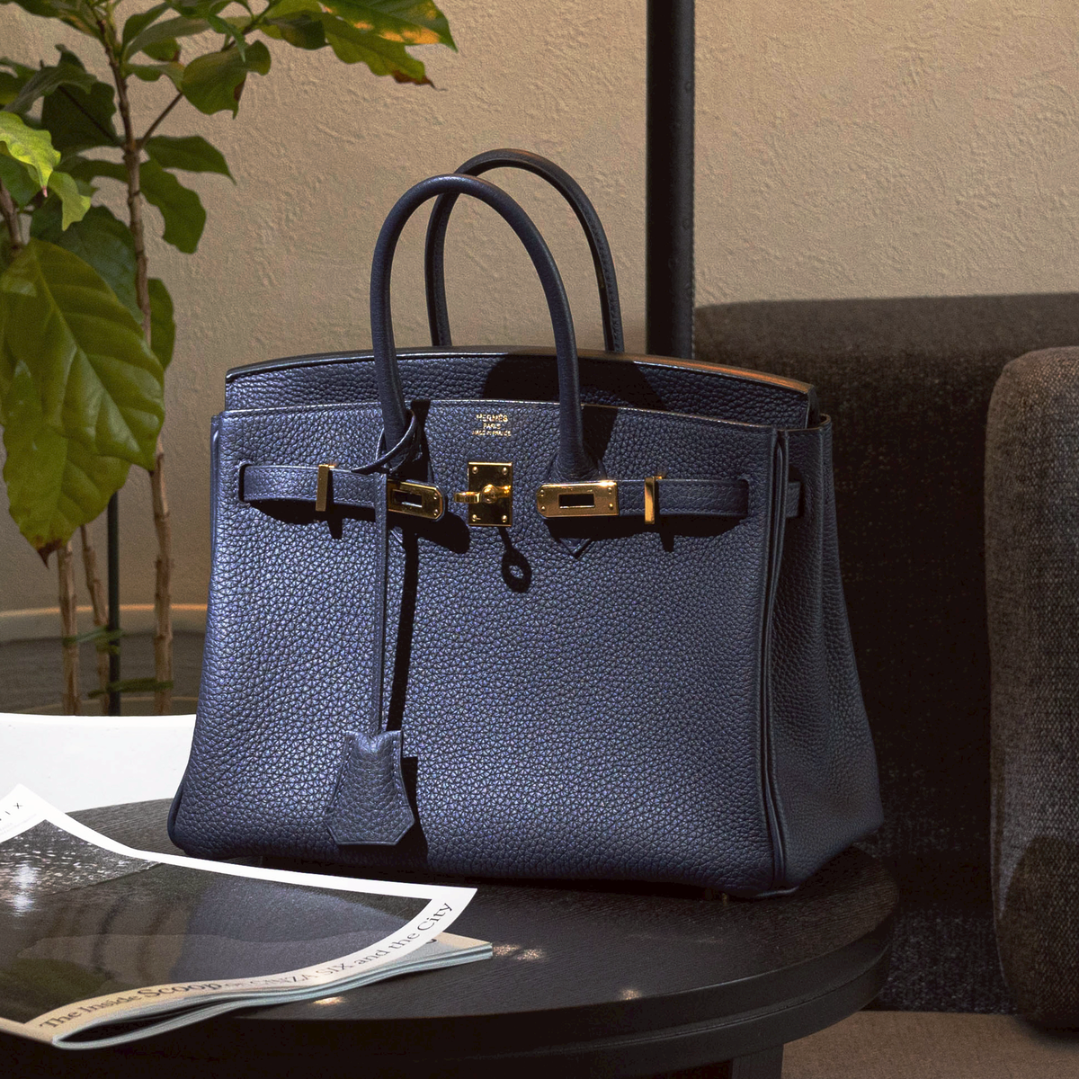 HERMES ネイビー 楽天市場】エルメス バーキン 25（カラーネイビー）（レディース