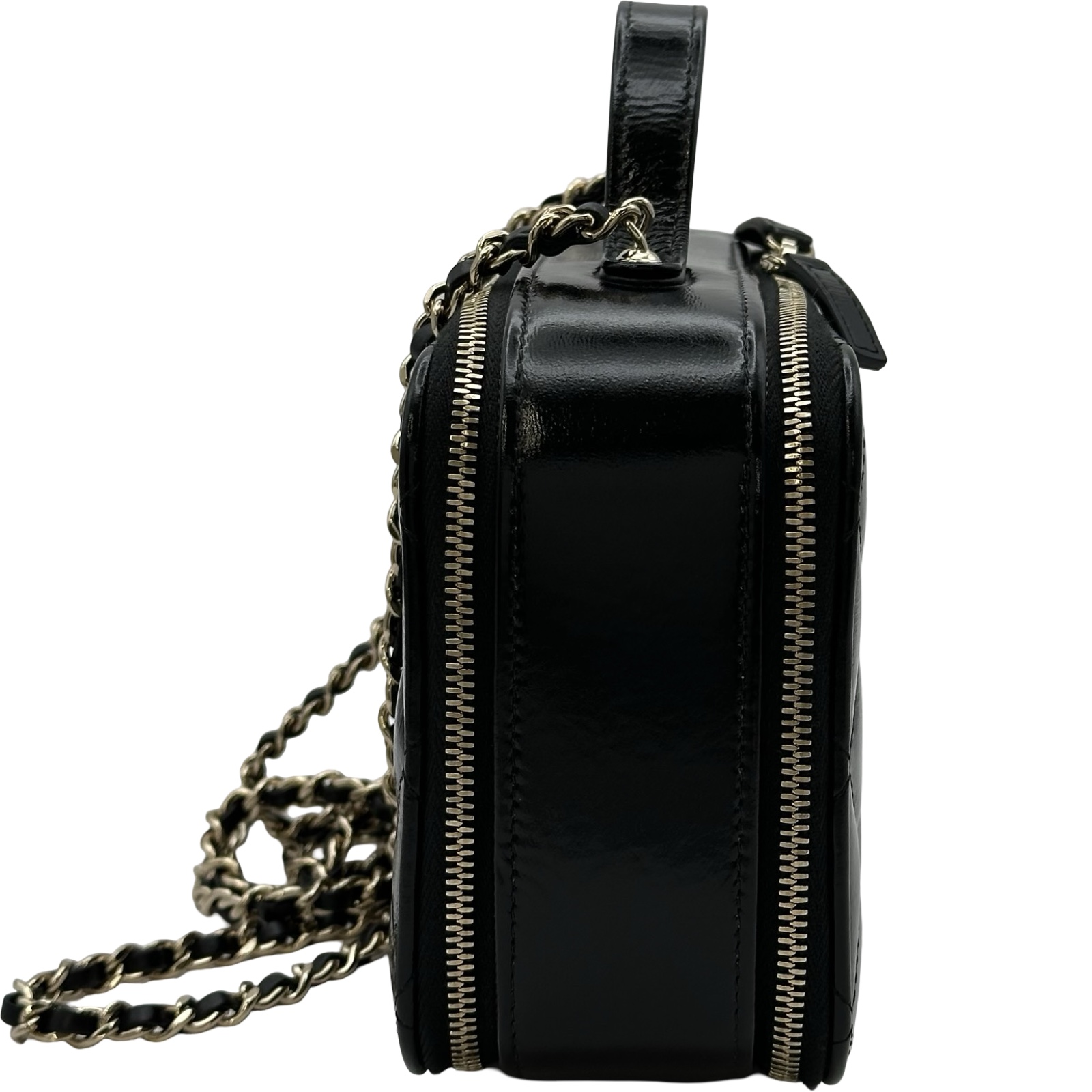 シャネル CHANEL トップハンドルバニティケースショルダーバッグ
