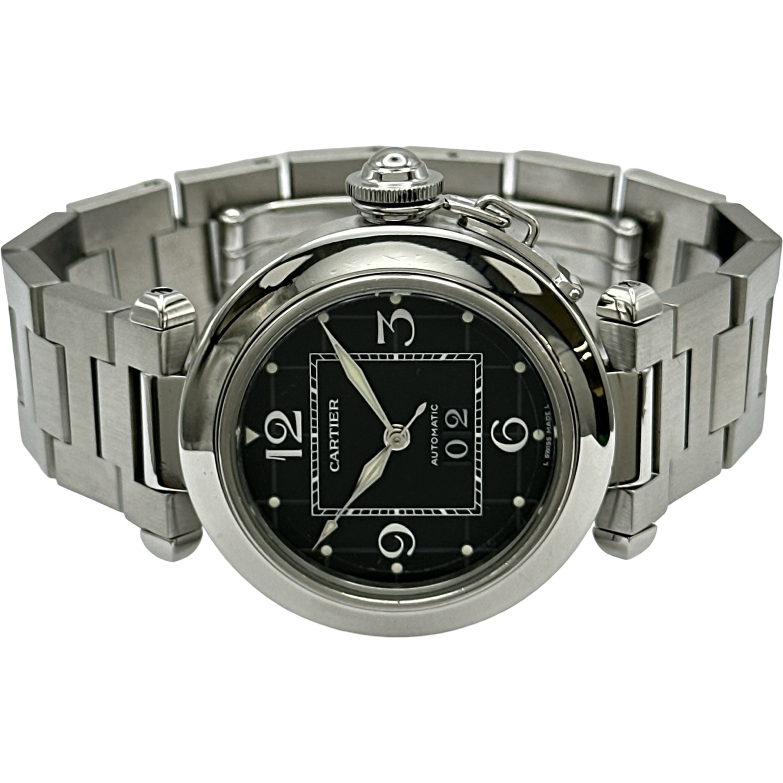 カルティエ Cartier パシャC 35mm ビッグデイト W31053M7 腕時計 