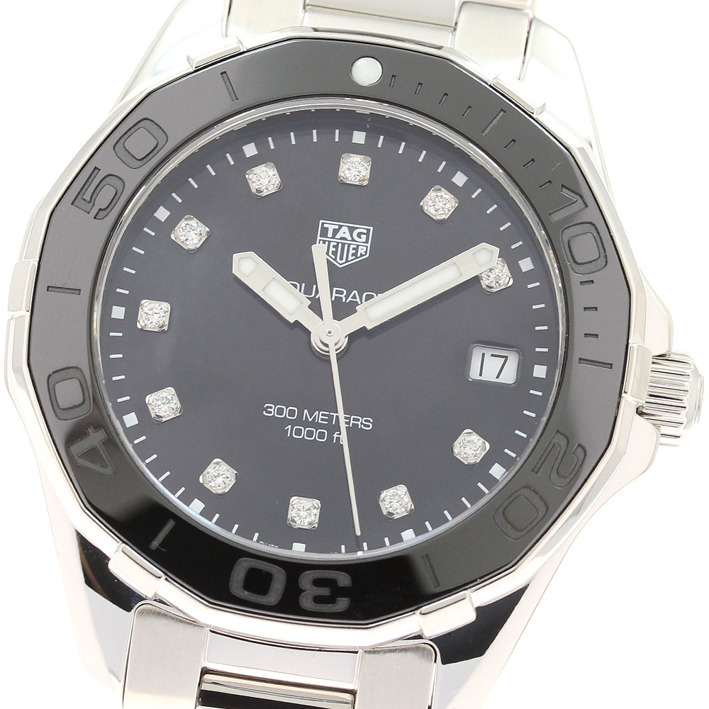 タグホイヤー TAG HEUER WAY131M アクアレーサー 11Pダイヤ デイト クォーツ レディース 良品 _940213 タグホイヤー TAG HEUER WAY131M アクアレーサー 11Pダイヤ デイト