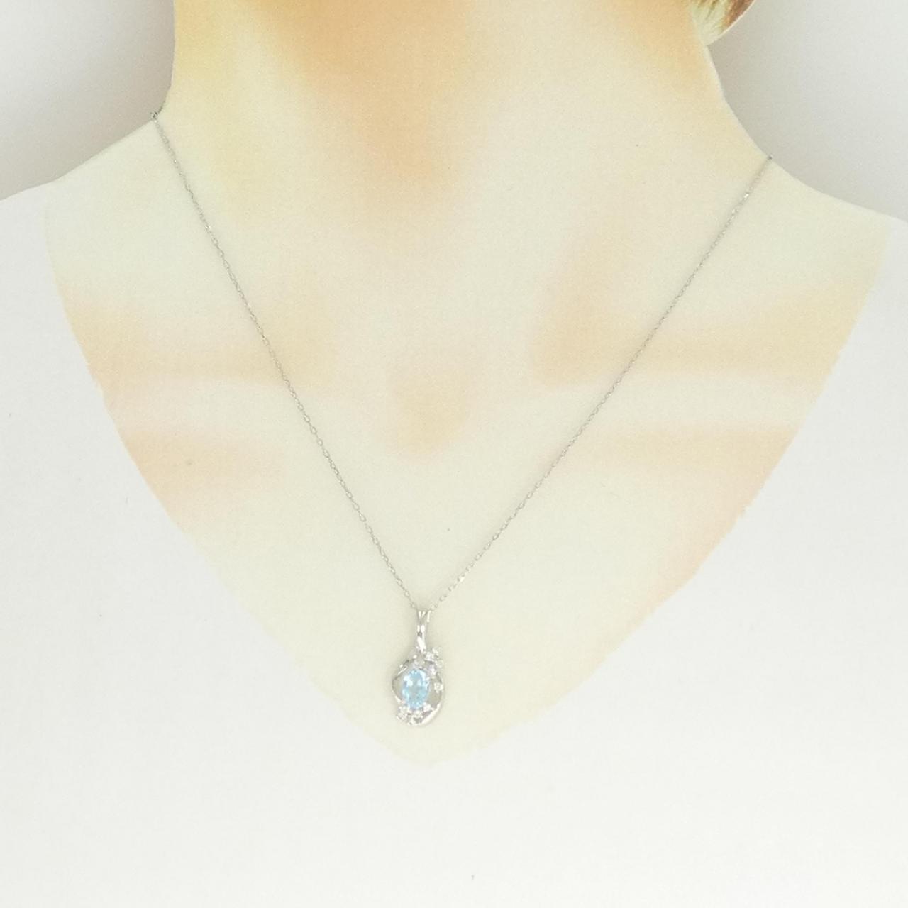 PT900/PT850 ブルートパーズ ネックレス 1.15CT - Used A (270-004-346 
