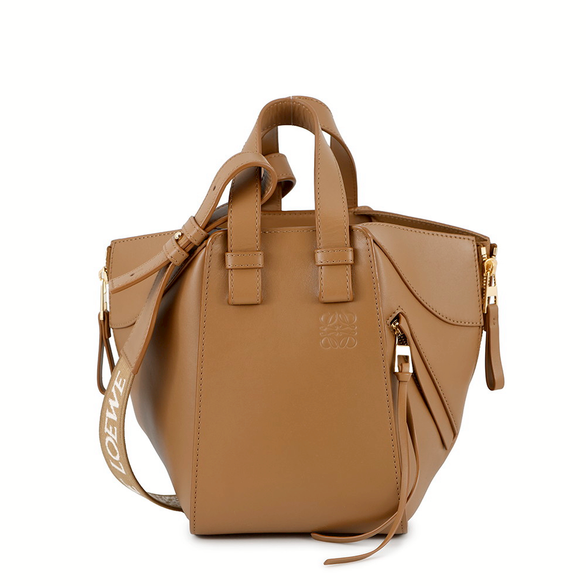 LOEWE モーガン ロエベ ハンドバッグ ハンモック コンパクト カーフレザー A538H13X14