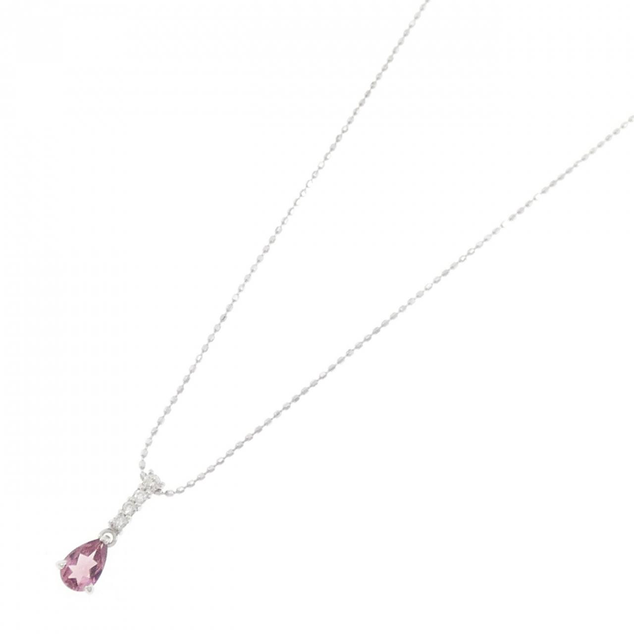 K18WG Tourmaline Necklace - Used A (246-000-458-5626) | MOLTS