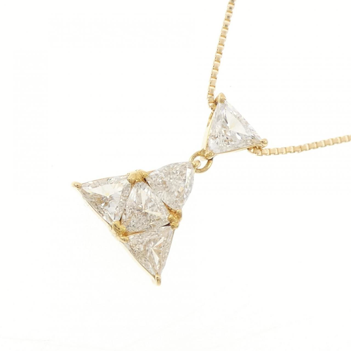 K18YG ダイヤモンド ネックレス 1.01CT - Used A (270-004-340-1830 