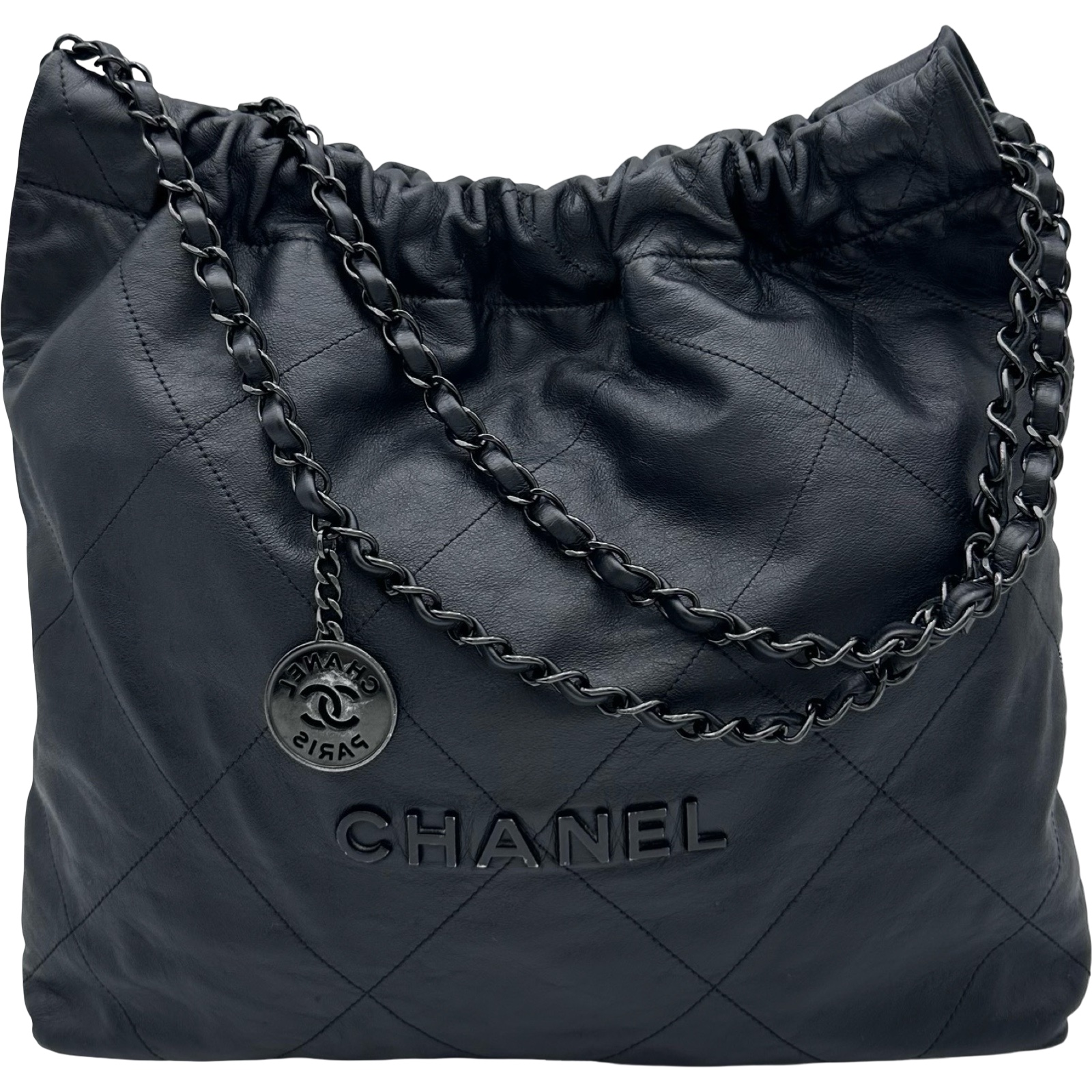 シャネル CHANEL チョコバー ミニ ボストンバッグ ハンドバッグ 