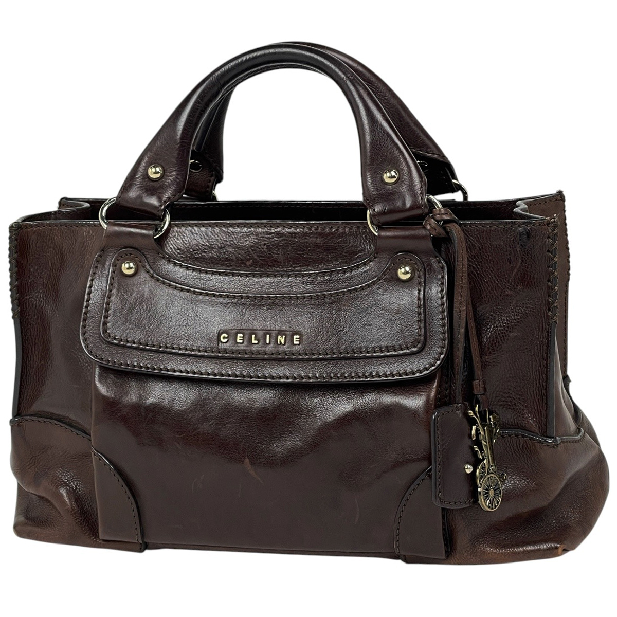 セリーヌ CELINE ハンドバッグ ブギーバッグ レザー ブラウン