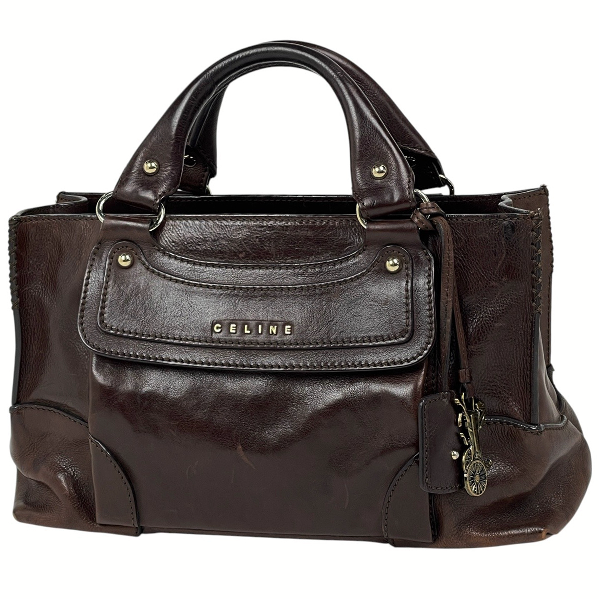 セリーヌ CELINE ハンドバッグ ブギーバッグ レザー ブラウン