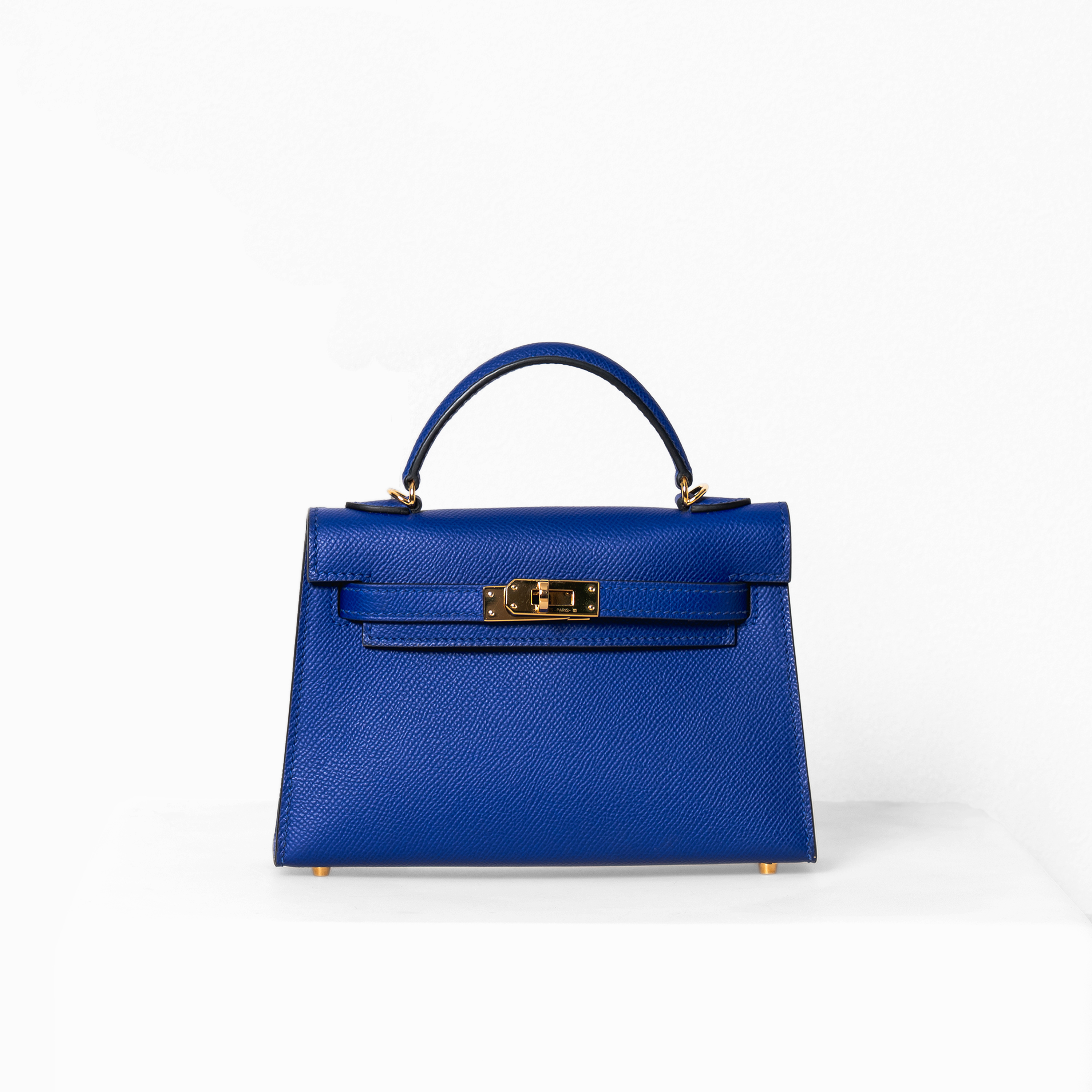 エルメス ケリーミニ Ⅱ ブルーエトリック、ゴールド金具 | MOLTS